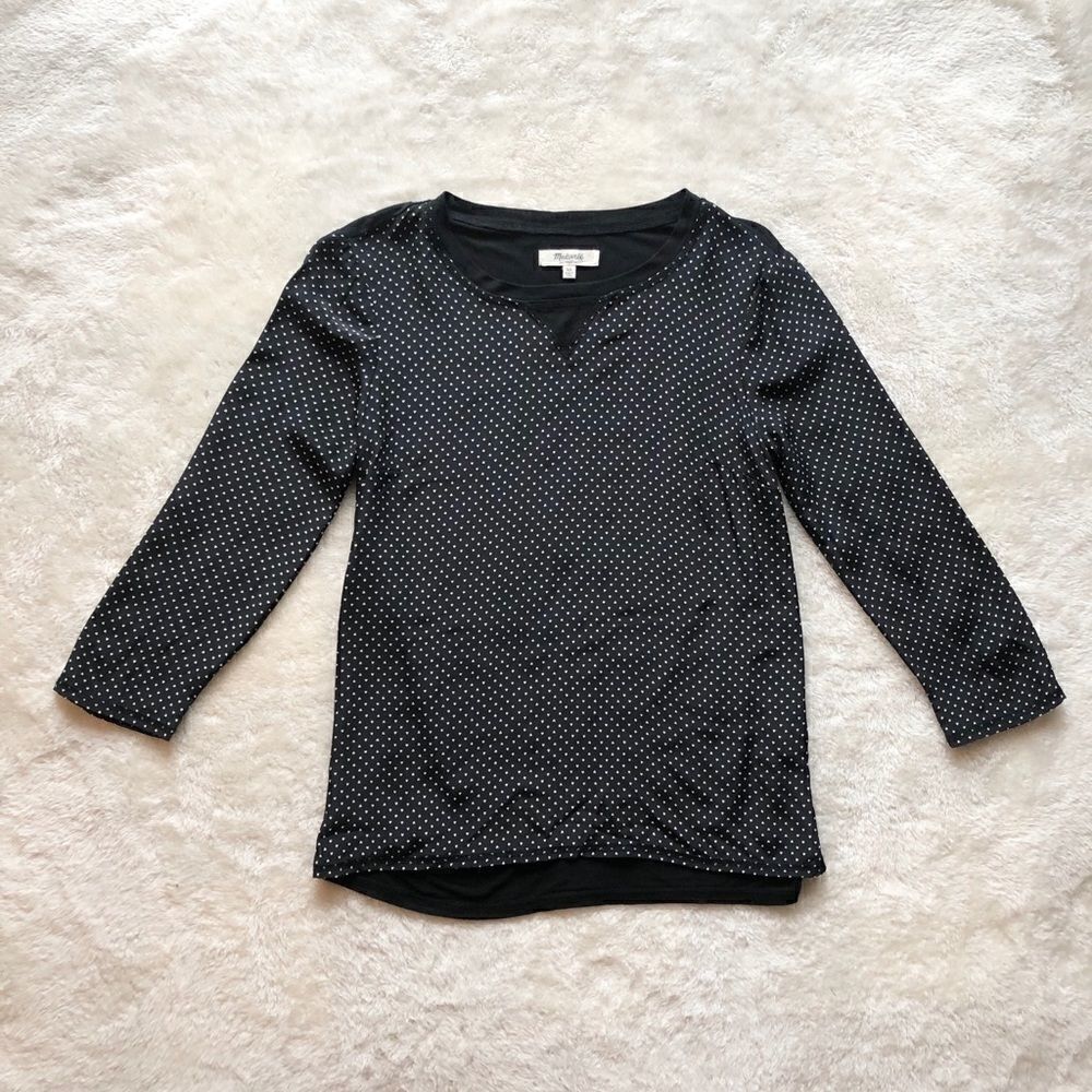 Madewell Polka-Dot Hearts Long Sleeve
